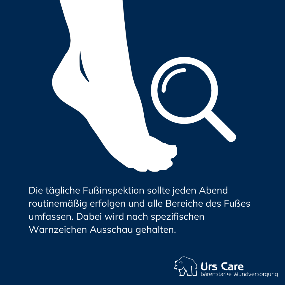 Diabetischer Fuß Tägliche Fußinspektion